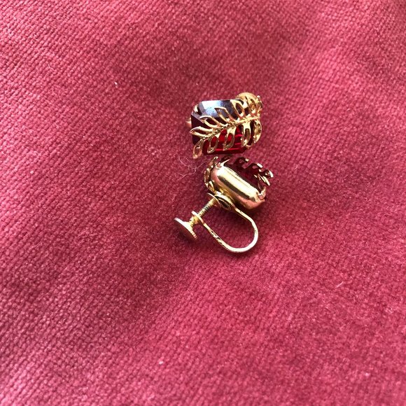 Gold Tone Earrings - Picture 2 of 2